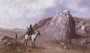 Frederic Remington The Rock of the Signature oil painting